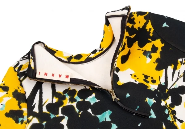 マルニMARNI グラフィックボンディングトップス 白黄黒38 K-76558_009