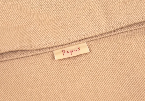 パパスPapas 襟コーデュロイコットンカバーオール ベージュL K-76571_013