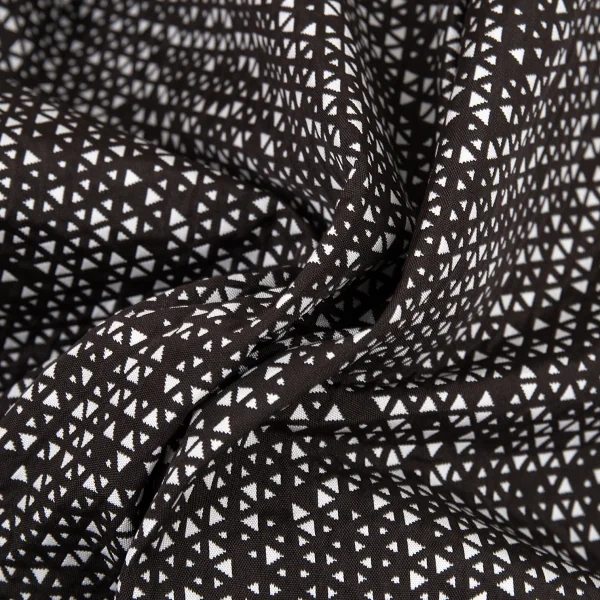 レキップヨシエイナバL'EQUIPE YOSHIE INABA トライアングルジャカードスカート こげ茶白40 K-76603_013