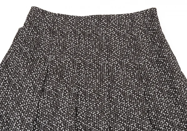 レキップヨシエイナバL'EQUIPE YOSHIE INABA トライアングルジャカードスカート こげ茶白40 K-76603_003