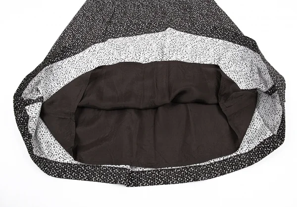 レキップヨシエイナバL'EQUIPE YOSHIE INABA トライアングルジャカードスカート こげ茶白40 K-76603_009