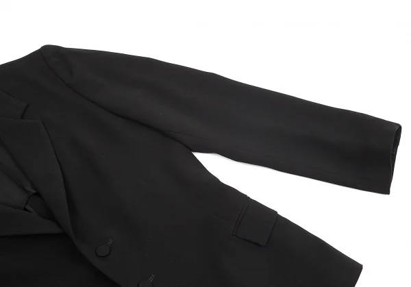 ワイズ エクスクルーシブY's Exclusive トリアセテートポリ2Bジャケット 黒38 K-76690_005