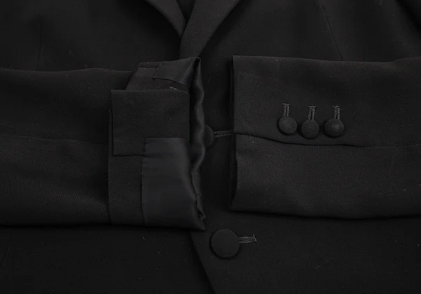 ワイズ エクスクルーシブY's Exclusive トリアセテートポリ2Bジャケット 黒38 K-76690_006