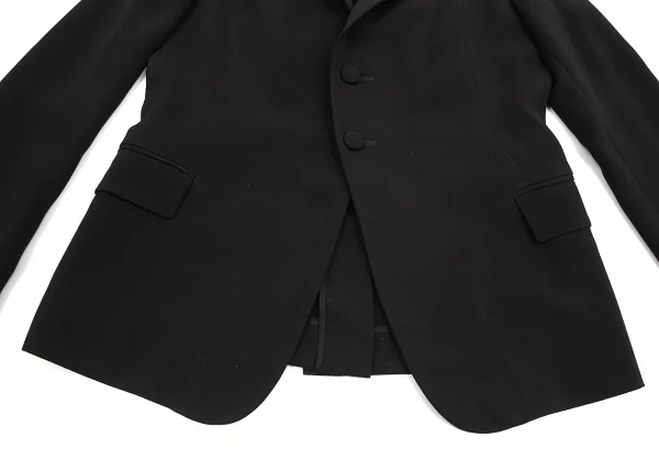 ワイズ エクスクルーシブY's Exclusive トリアセテートポリ2Bジャケット 黒38 K-76690_007