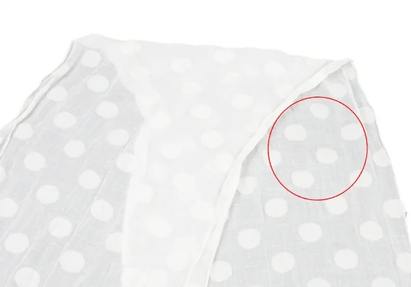 Y's Polka Dot Jacquard Linen Stole K-76725_003