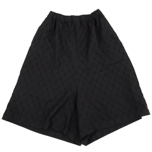 コムコム コムデギャルソンCOMME des GARCONS ポリ製品染めジャガードペンギンパンツ 黒XS K-76727_001