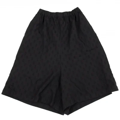 コムコム コムデギャルソンCOMME des GARCONS ポリ製品染めジャガードペンギンパンツ 黒