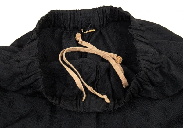 コムコム コムデギャルソンCOMME des GARCONS ポリ製品染めジャガードペンギンパンツ 黒XS K-76727_006