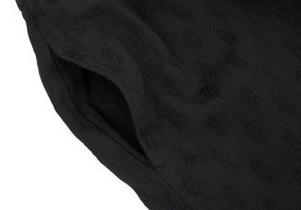 コムコム コムデギャルソンCOMME des GARCONS ポリ製品染めジャガードペンギンパンツ 黒XS K-76727_007