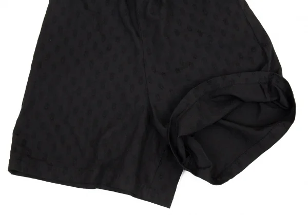 コムコム コムデギャルソンCOMME des GARCONS ポリ製品染めジャガードペンギンパンツ 黒XS K-76727_009