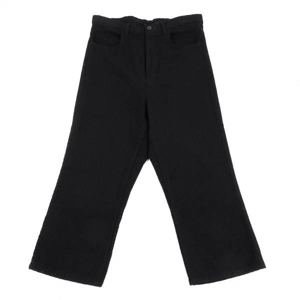 トリコ コムデギャルソンtricot COMME des GARCONS ウール縮絨シンチバックサルエルパンツ 黒S K-76734_001