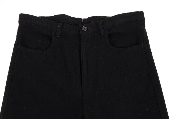トリコ コムデギャルソンtricot COMME des GARCONS ウール縮絨シンチバックサルエルパンツ 黒S K-76734_002