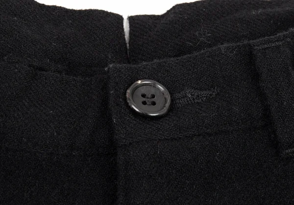 トリコ コムデギャルソンtricot COMME des GARCONS ウール縮絨シンチバックサルエルパンツ 黒S K-76734_003