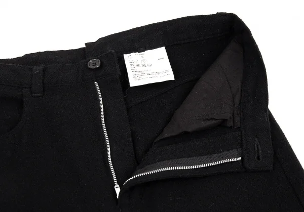 トリコ コムデギャルソンtricot COMME des GARCONS ウール縮絨シンチバックサルエルパンツ 黒S K-76734_004