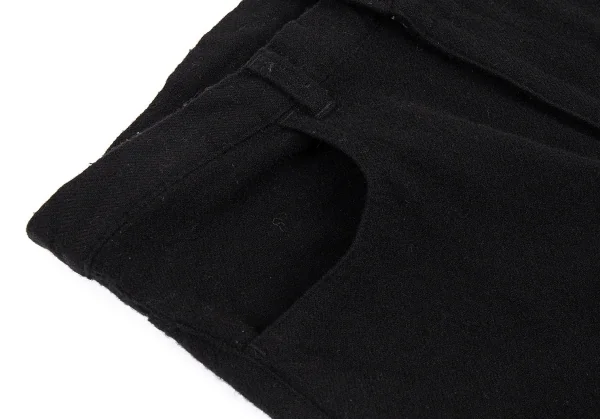 トリコ コムデギャルソンtricot COMME des GARCONS ウール縮絨シンチバックサルエルパンツ 黒S K-76734_005