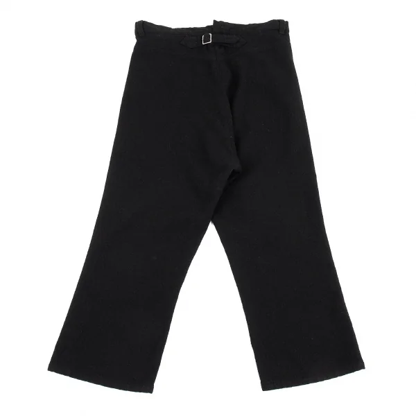 トリコ コムデギャルソンtricot COMME des GARCONS ウール縮絨シンチバックサルエルパンツ 黒S K-76734_008
