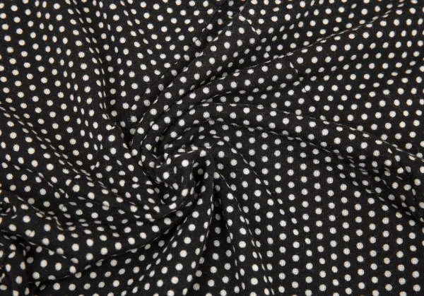 ジュンヤワタナベ コムデギャルソンJUNYA WATANABE COMME des GARCONS 切替デザインレーヨンストレッチドットカットソー 黒白S位 K-76804_010