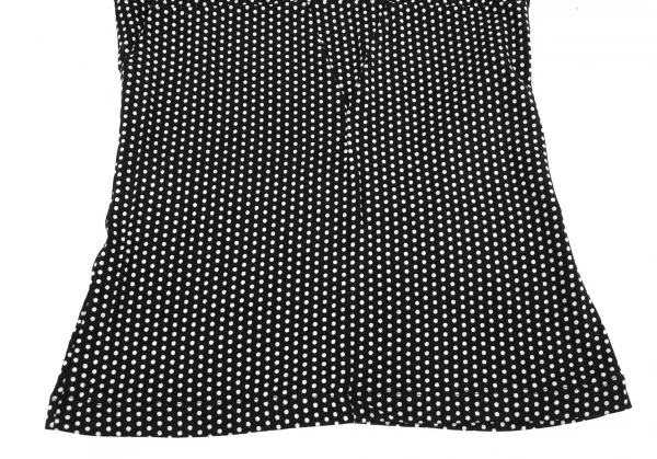 ジュンヤワタナベ コムデギャルソンJUNYA WATANABE COMME des GARCONS 切替デザインレーヨンストレッチドットカットソー 黒白S位 K-76804_006