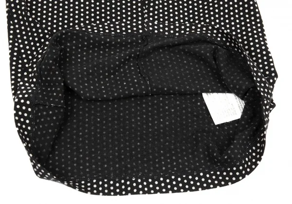 ジュンヤワタナベ コムデギャルソンJUNYA WATANABE COMME des GARCONS 切替デザインレーヨンストレッチドットカットソー 黒白S位 K-76804_007
