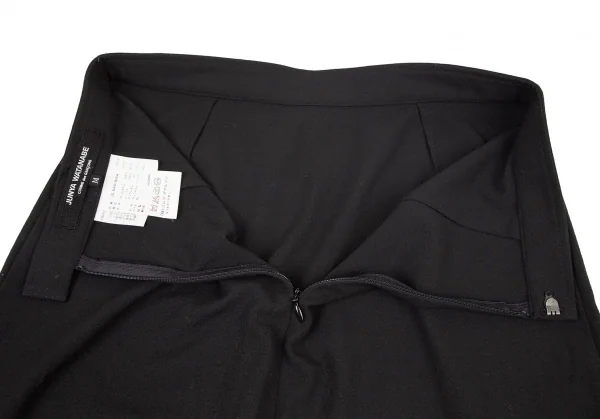 ジュンヤワタナベ コムデギャルソンJUNYA WATANABE COMME des GARCONSバックプリーツスリットストレッチスカート 黒M K-76812_012