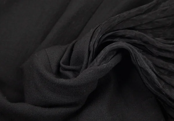 ジュンヤワタナベ コムデギャルソンJUNYA WATANABE COMME des GARCONSバックプリーツスリットストレッチスカート 黒M K-76812_016