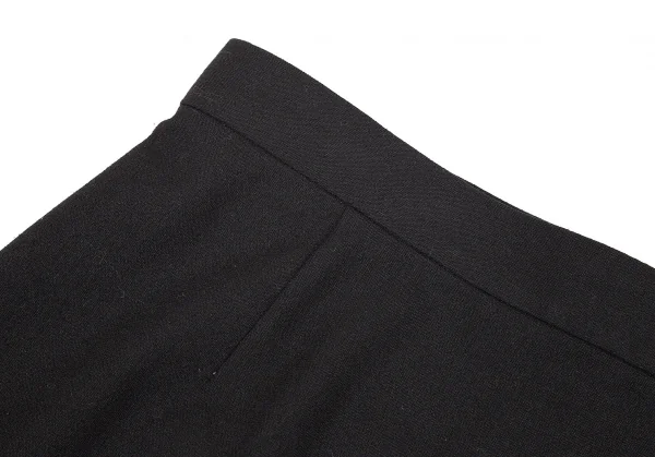 ジュンヤワタナベ コムデギャルソンJUNYA WATANABE COMME des GARCONSバックプリーツスリットストレッチスカート 黒M K-76812_004