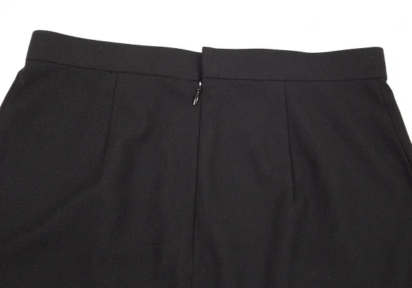 ジュンヤワタナベ コムデギャルソンJUNYA WATANABE COMME des GARCONSバックプリーツスリットストレッチスカート 黒M K-76812_009