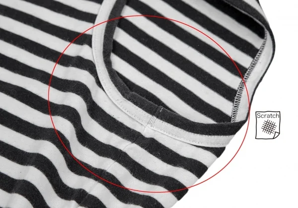 ジュンヤワタナベ コムデギャルソンJUNYA WATANABE COMME des GARCONSボーダータンクトップワンピース 白黒M K-76825_004