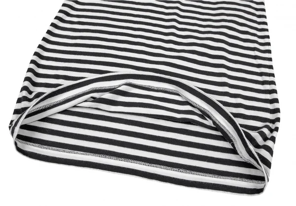 ジュンヤワタナベ コムデギャルソンJUNYA WATANABE COMME des GARCONSボーダータンクトップワンピース 白黒M K-76825_009