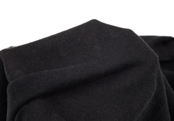 ヨウジヤマモト ファムYohji Yamamoto FEMME プライ バイ ラグネ キカス plyy by RAGNE KIKAS レーヨンコットン合わせデザインニット 黒2 K-76826_015
