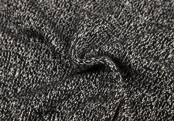 ヨウジヤマモト ファムYohji Yamamoto FEMME プライ バイ ラグネ キカス plyy by RAGNE KIKAS ラメニットガウンコート 黒シルバー2 K-76827_018