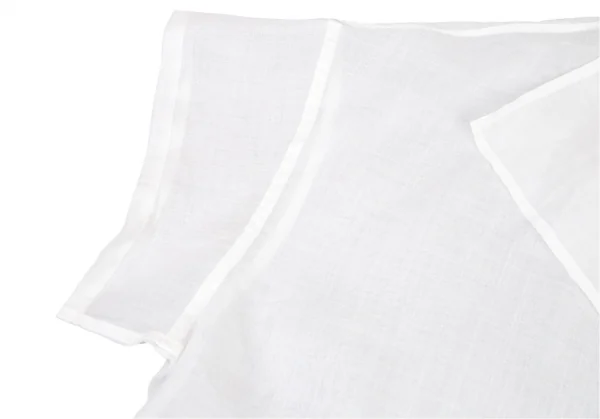 ワイズY's リネンビッグシルエット変形ブラウス 白2 K-76829_004