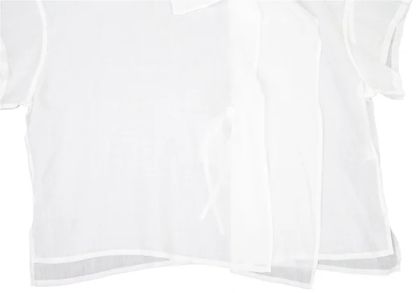 ワイズY's リネンビッグシルエット変形ブラウス 白2 K-76829_007