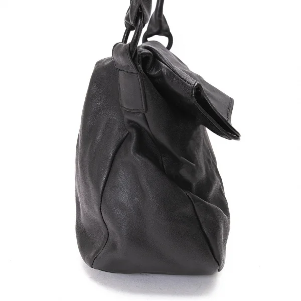 ヨーガンレールJURGEN LEHL レザーフラップショルダーバッグ 黒 K-76887_003