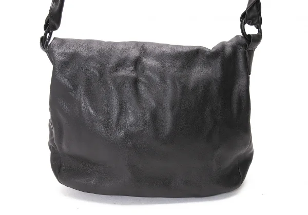 ヨーガンレールJURGEN LEHL レザーフラップショルダーバッグ 黒 K-76887_004
