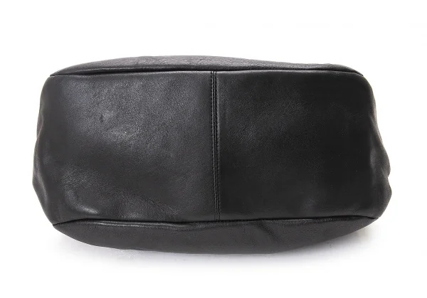ヨーガンレールJURGEN LEHL レザーフラップショルダーバッグ 黒 K-76887_005