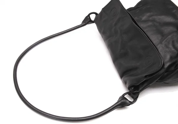 ヨーガンレールJURGEN LEHL レザーフラップショルダーバッグ 黒 K-76887_006