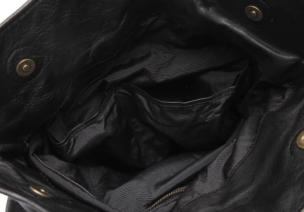 ヨーガンレールJURGEN LEHL レザーフラップショルダーバッグ 黒 K-76887_009