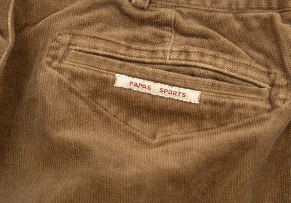 Papas Pile Cut Stretch Cotton Pants K-76944_010