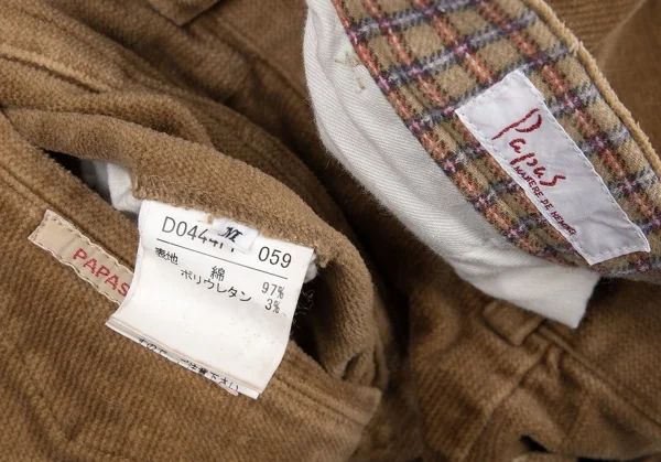 Papas Pile Cut Stretch Cotton Pants K-76944_012