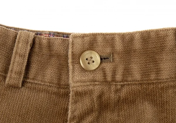 Papas Pile Cut Stretch Cotton Pants K-76944_003