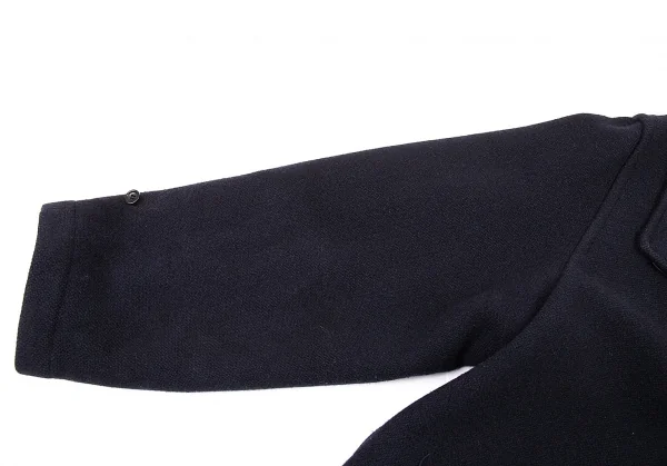 パパスPapas ワンポイントロゴ刺繍ダッフルコート 紺M K-76949_008