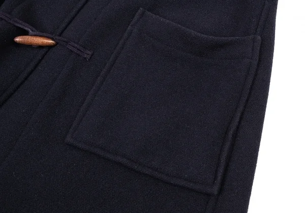 パパスPapas ワンポイントロゴ刺繍ダッフルコート 紺M K-76949_012