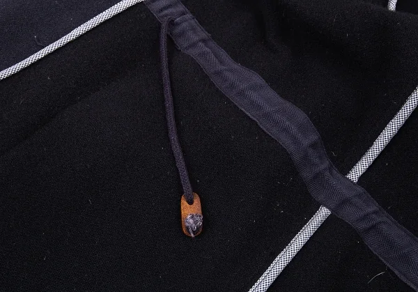 パパスPapas ワンポイントロゴ刺繍ダッフルコート 紺M K-76949_015