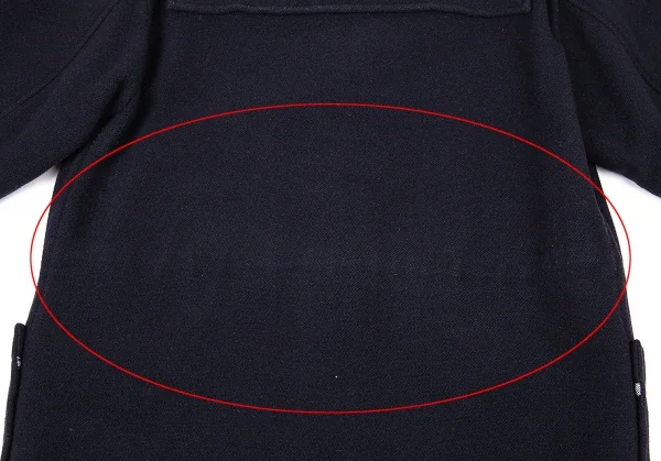 パパスPapas ワンポイントロゴ刺繍ダッフルコート 紺M K-76949_017