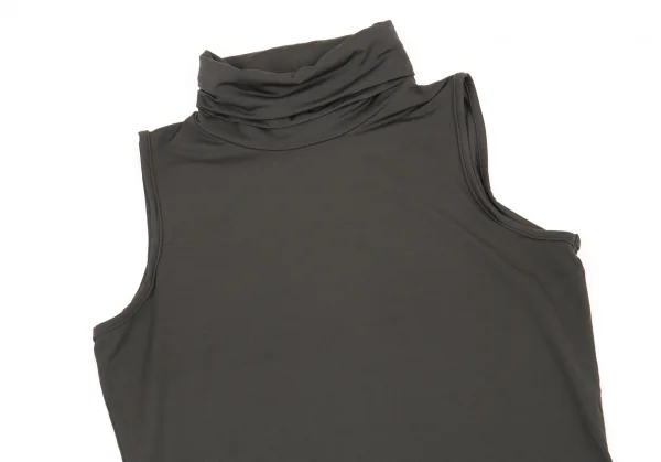 ジャンポールゴルチエ ファムJean Paul GAULTIER FEMME ストレッチタートルネックノースリーブ グレー40 K-76978_003