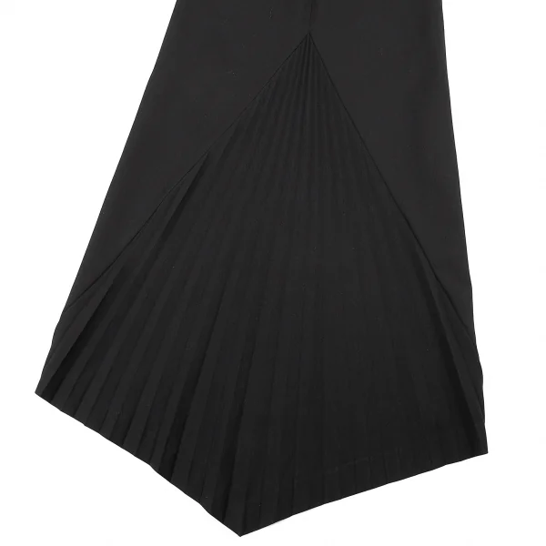 ジャンポールゴルチエ ファムJean Paul GAULTIER FEMME バックプリーツウールギャバノースリーブワンピース 黒40 K-77013_013