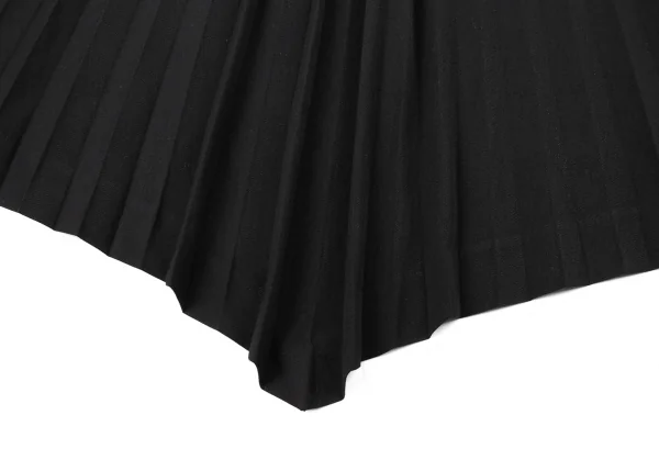 ジャンポールゴルチエ ファムJean Paul GAULTIER FEMME バックプリーツウールギャバノースリーブワンピース 黒40 K-77013_015