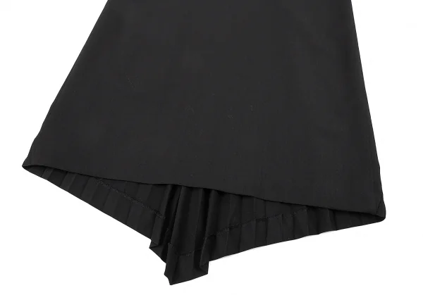 ジャンポールゴルチエ ファムJean Paul GAULTIER FEMME バックプリーツウールギャバノースリーブワンピース 黒40 K-77013_007