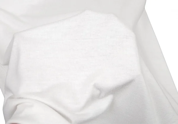 ワイズY's フロッキースパイダーロゴプリントTシャツ 白2 K-77046_010